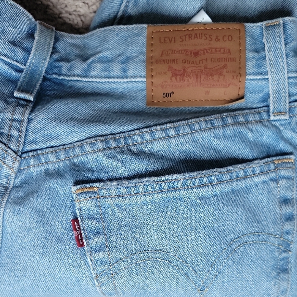 Levi's Light Blue Straight Leg Jeans